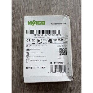 WAGO 750-430/025-000 8-Channel Digital Input Module 8DI I/O System New